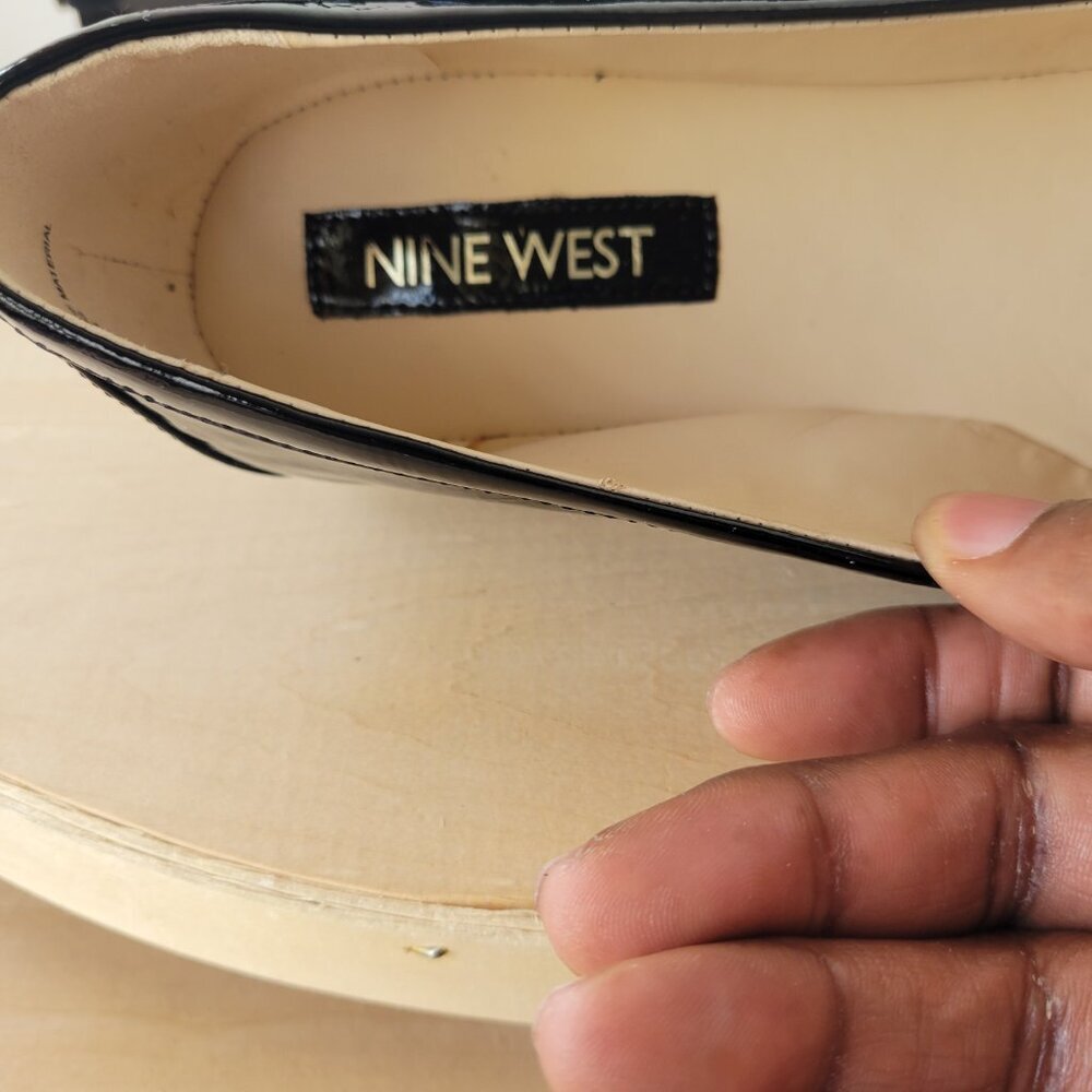 Nine West Black Synthetic Women's Loafers (Size 8½) - Picture 7 of 13